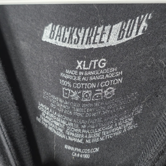 Backstreet Boys Black Larger Than Life T-Shirt Size XL - Picture 3 of 4